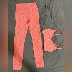 Pink outdoor voices set size Xs